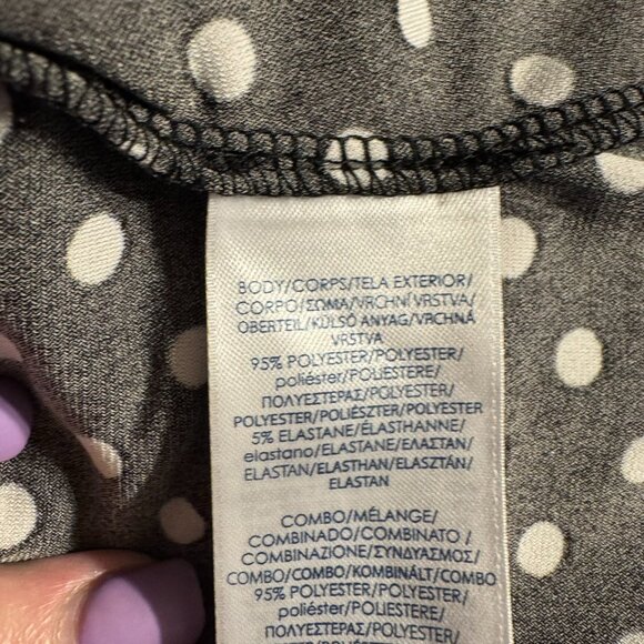 ❤️CHAPS  BLACK/WHITE POLKA DOT DRESS  MEDIUM    #CL - Picture 7 of 9